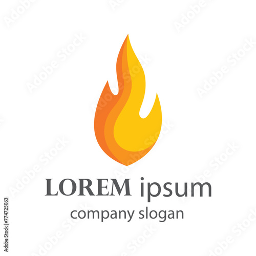 fire logo design burning and blazing