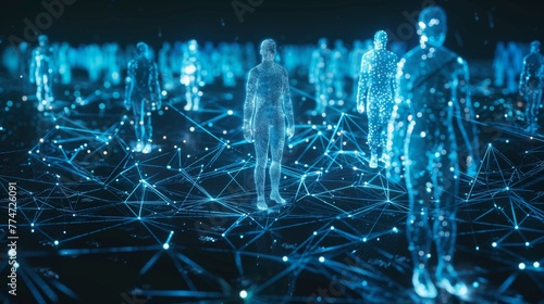 Digital Representation of Human Figures in a Networked System photo