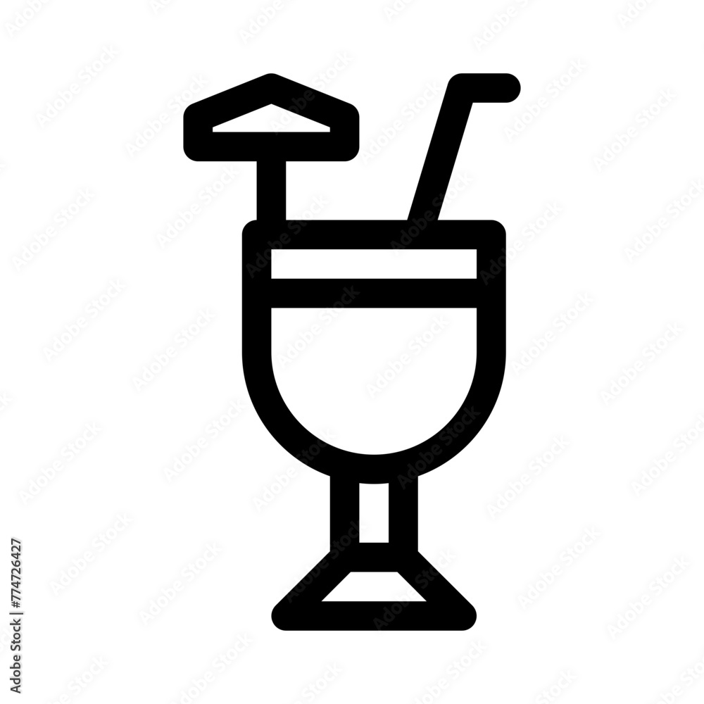 cocktail line icon cocktail line icon