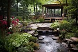 Rugged Beauty: Serene Koi Pond Garden Patio Inspirations with Rock Garden Charm