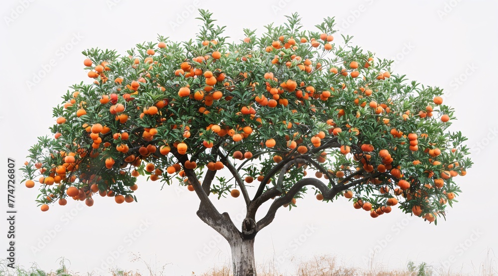 Fruitful Orchard A Bountiful Harvest of Oranges Generative AI