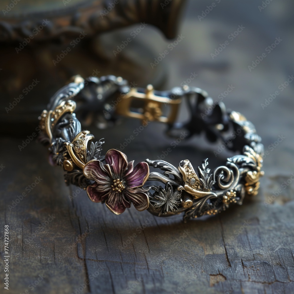 Obraz premium bracelet in rococo style