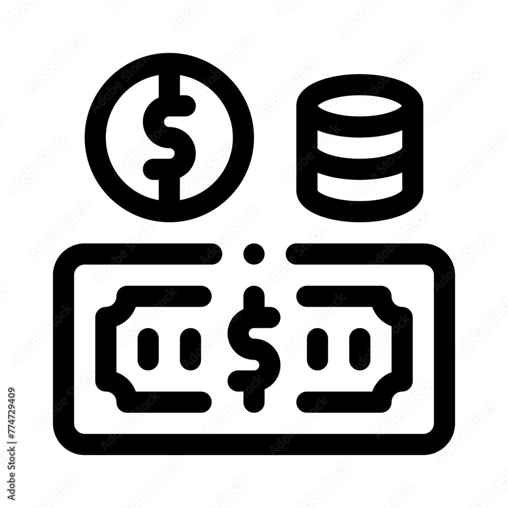 cash line icon cash line icon