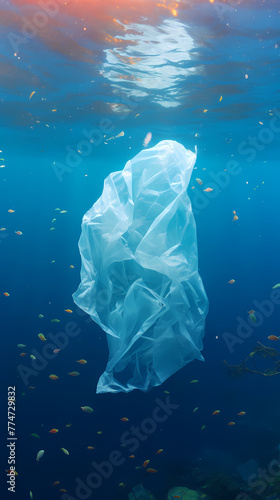 Single-use plastics in the marine ecological environment