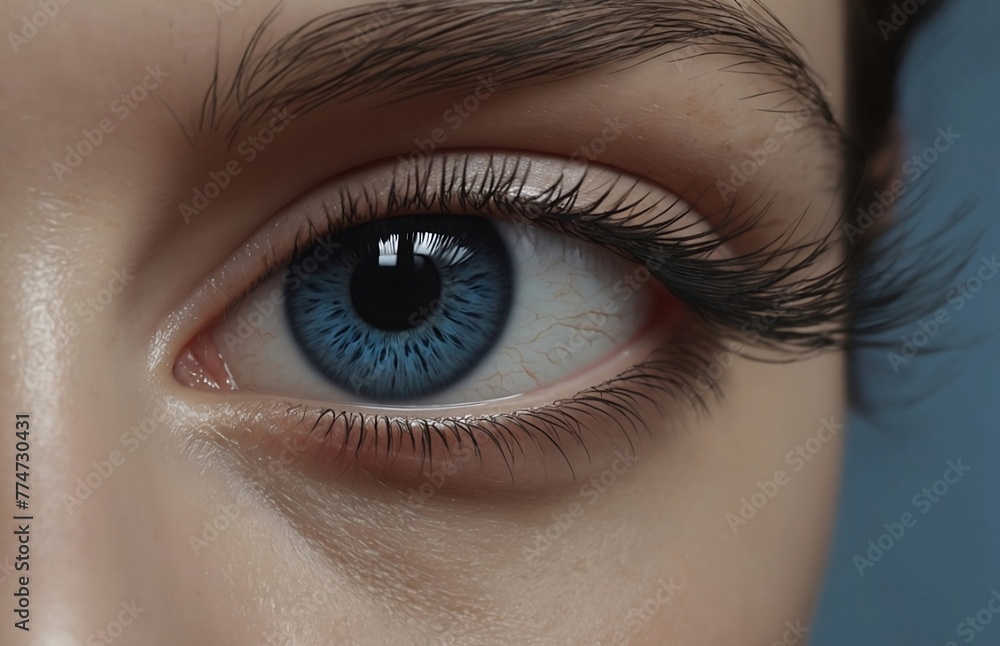 Obraz premium close up of a female eye.