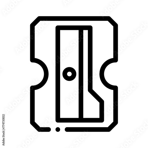 pencil sharpener line icon