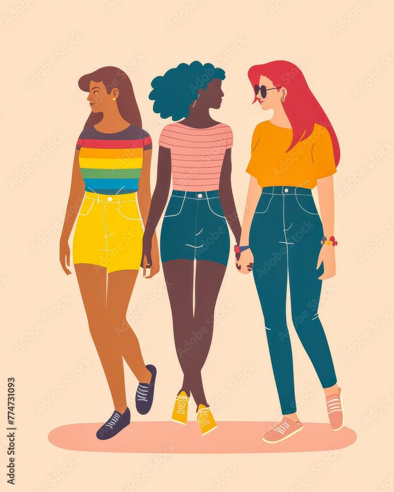 Colorful vibrant lgbt community pride celebration. Concept illustration on lgbt community. Colorful vibrant lgbt community pride celebration. Concept illustration on lgbt community.
