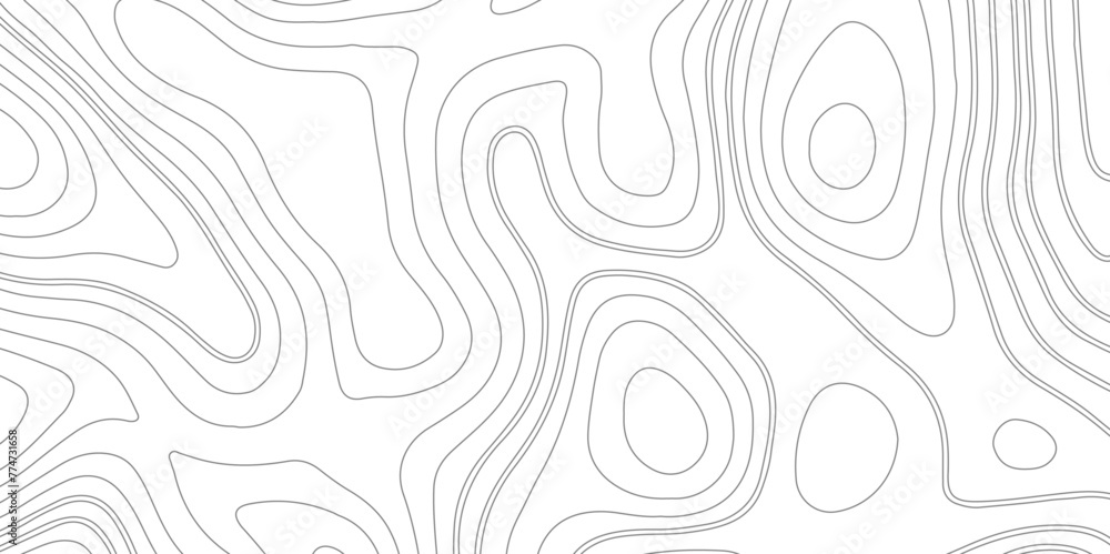 Topographic contour map. similar cartography illustration. Abstract background with waves Geographic mountain relief. Abstract lines background. Vector illustration.