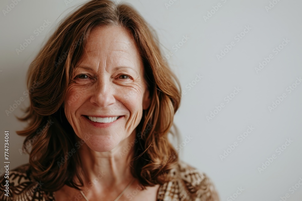 Portrait of a senior woman smiling at the camera with copy space Portrait of a senior woman smiling at the camera with copy space