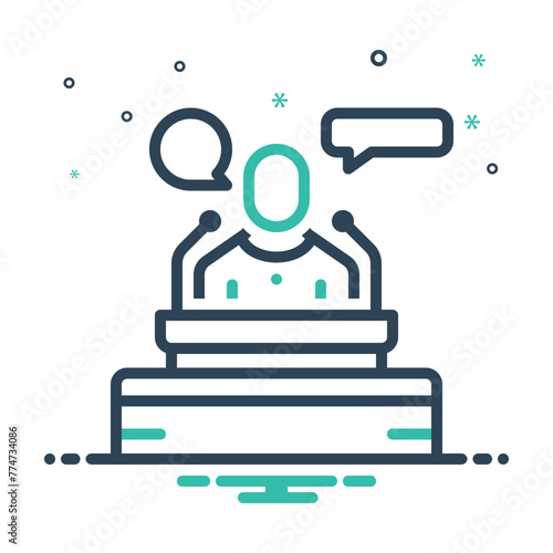 Mix icon for speech