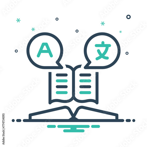 Mix icon for translate