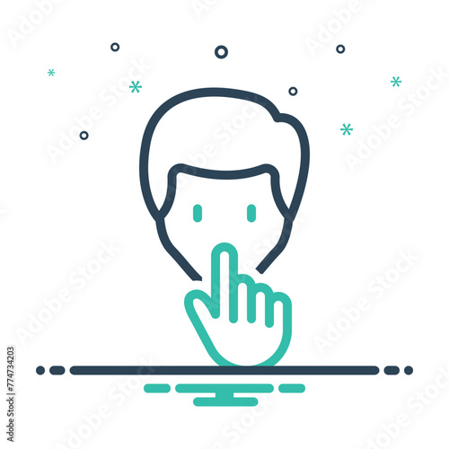 Mix icon for non verbal