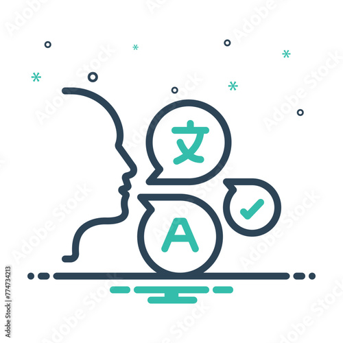 Mix icon for pronunciation
