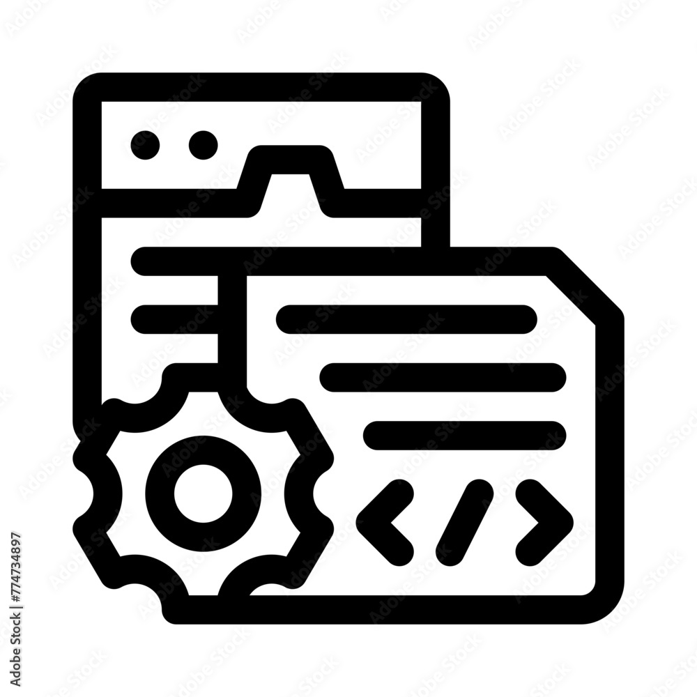 browser line icon browser line icon