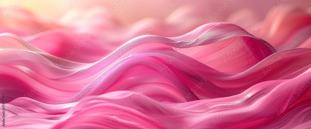 Obraz premium Pink Wave Pink Background, Background HD For Designer
