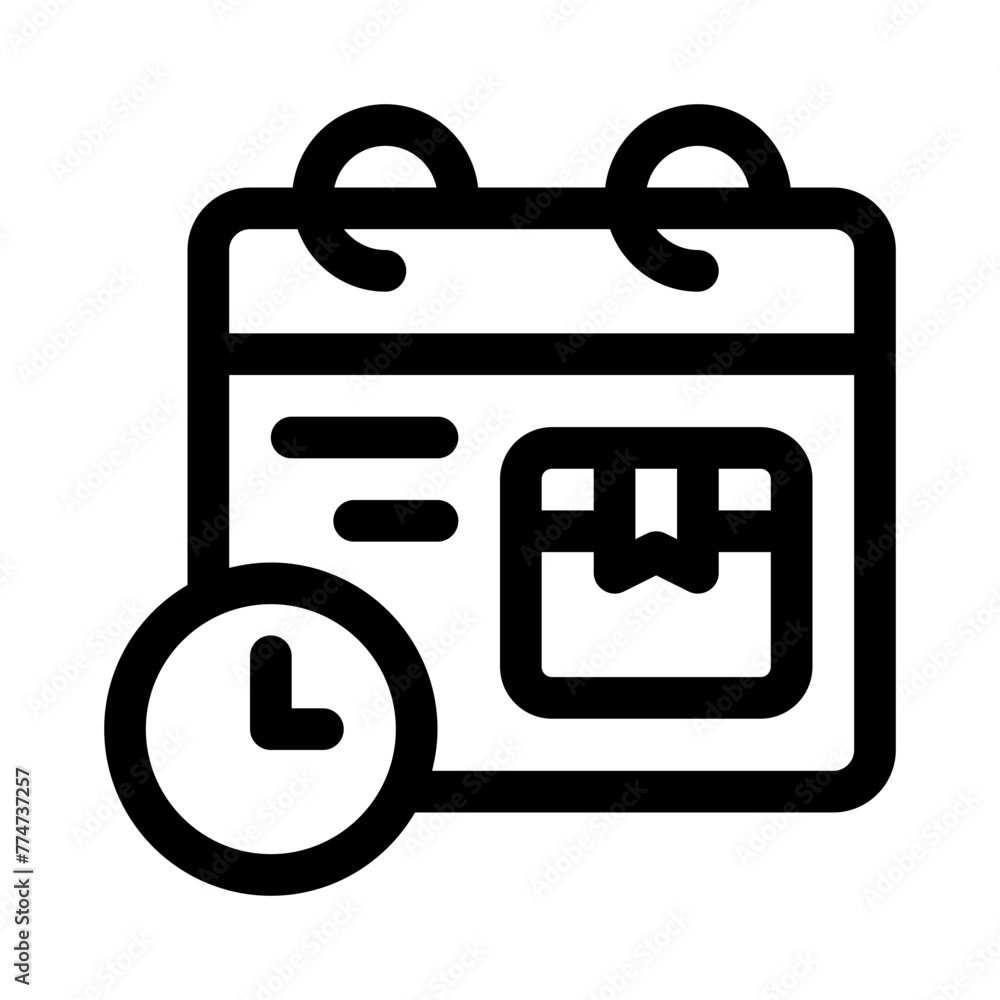 deadline line icon deadline line icon
