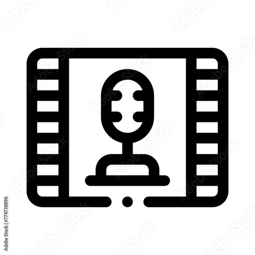 cinematographic line icon