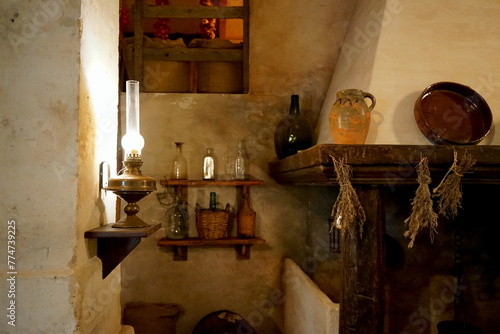 alte Küche in einem mallorquinischen Bauernhaus photo