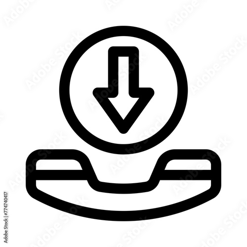 incoming call line icon