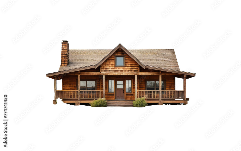 A charming log cabin with a spacious wraparound porch, nestled in natures embrace A charming log cabin with a spacious wraparound porch, nestled in natures embrace