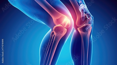 Knee pain. human suffering from knee pain. Health care and medical concept