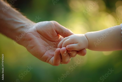 Hands Holding Baby A Monthly Celebration of Parenthood Generative AI © Satyam