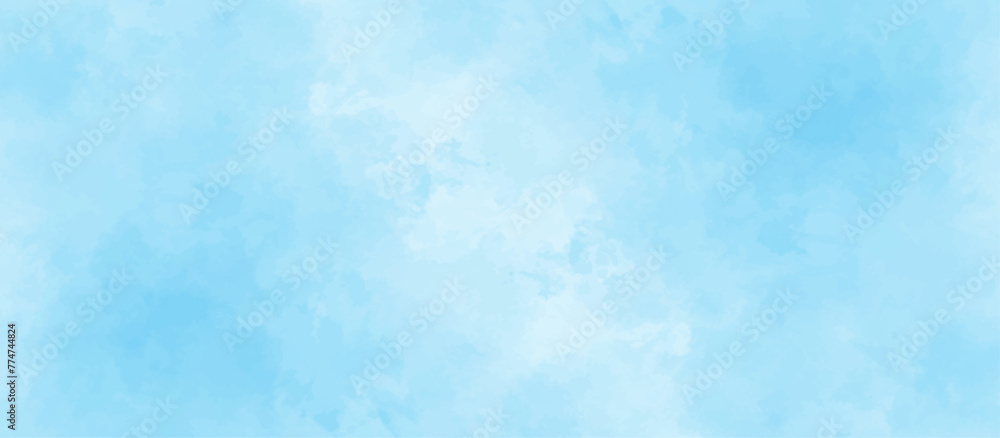 Blue sky with cloud .Beautiful blue sky with white clouds .bright cloud cover in the sun calm clear winter air background .gradient light white background.	