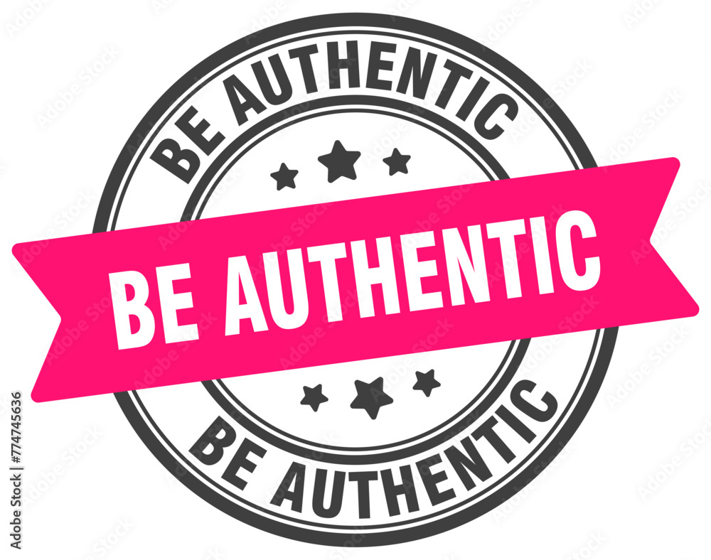 be authentic stamp. be authentic label on transparent background. round sign