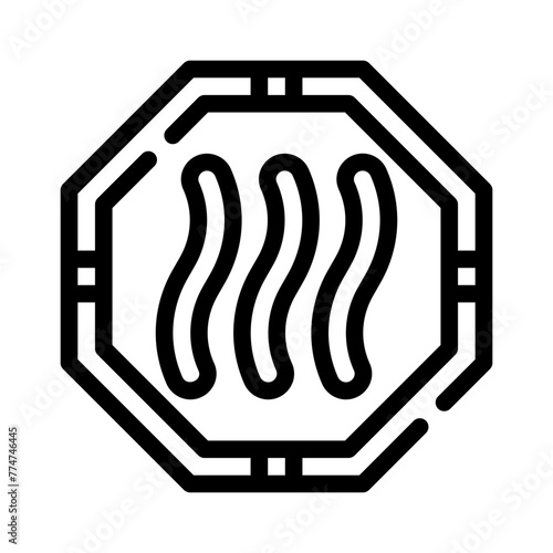 tumble dry line icon