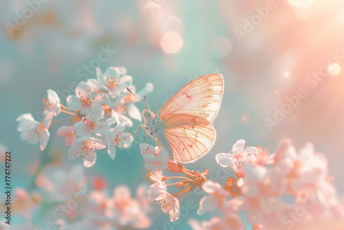 Butterfly Perched on Flower © Rene Grycner