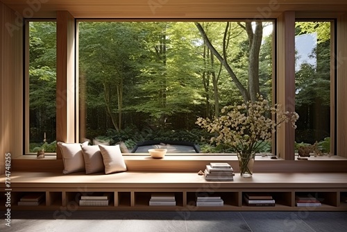 Large Windows and Outdoor Oasis: Tranquil Meditation Room Designs