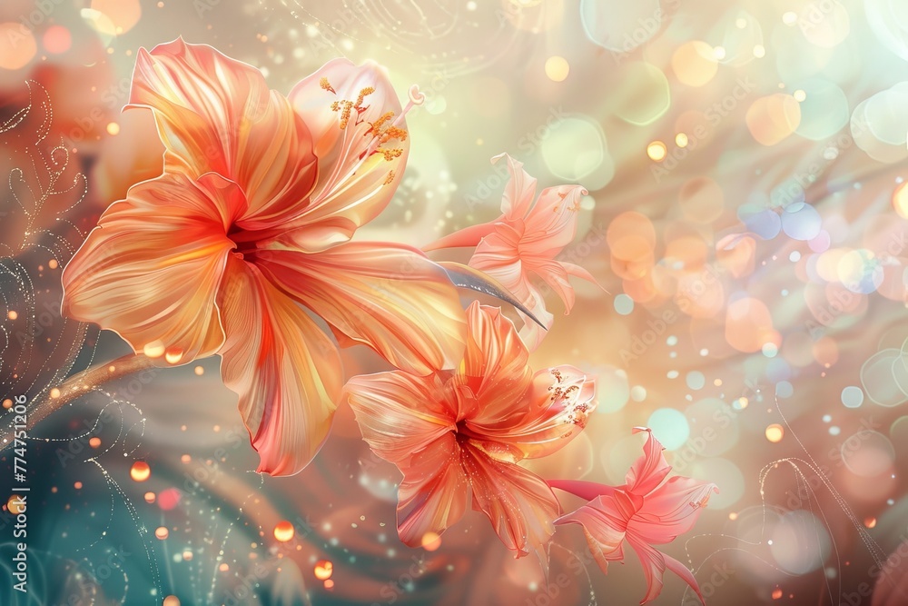 Detail of a Flower With Blurry Background