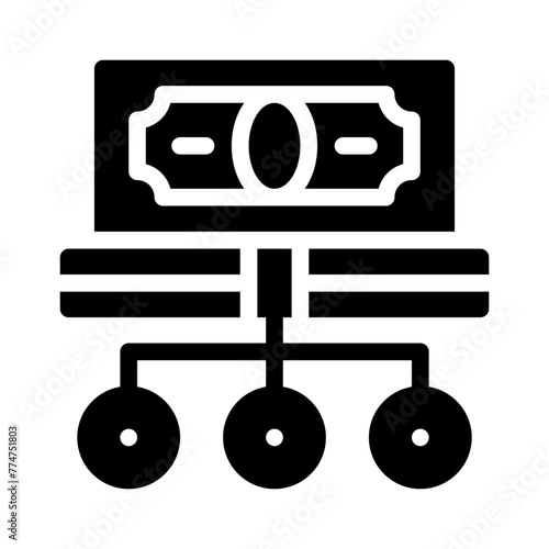 crowdfunding glyph icon