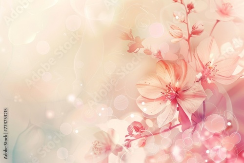 Blooming Flower on Blurry Background