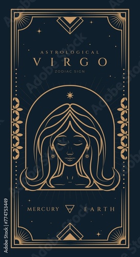 Virgo Signs Symbol Zodiac Illustration