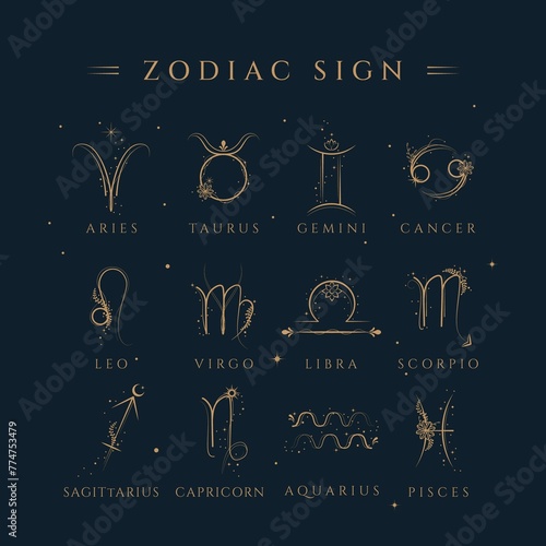 Zodiac Signs Symbol Illustration 2