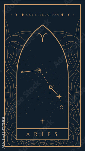 Aries Constellation Zodiac Illustration