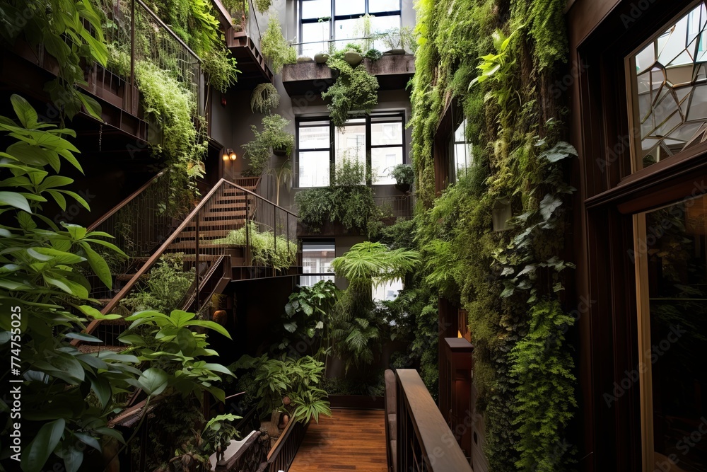 Green Living Urban Jungle: Brownstone Concept with Sustainable Green Walls in New York