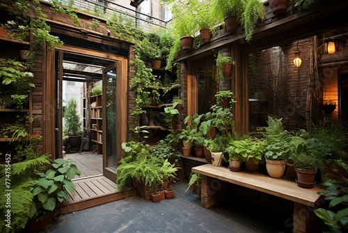 Reclaimed Wood Marvel  Eco-Friendly Urban Jungle New York Brownstone Ideas