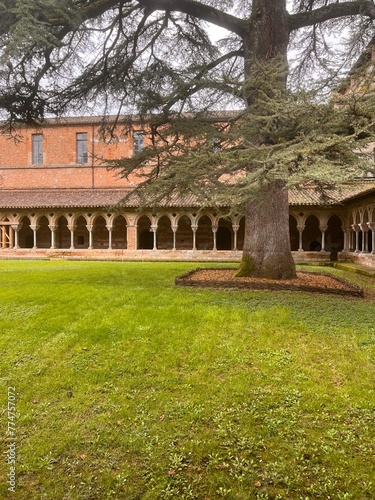 Beautiful cloister of Moissac in France