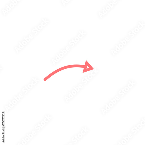 Pink Arrow Illustration