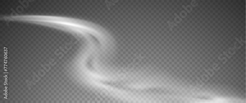 This is a vector set of realistic powder or mist sprays, aerosol trails and bursting vapour splashes. Festive wind, Christmas spotted, cold air. Smoke from car wheels, smoke from explosions.