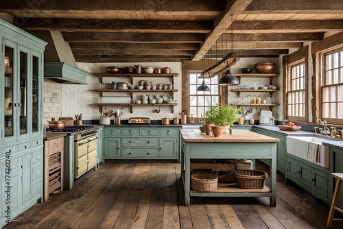 Reclaimed Wood and Sustainable Choices: Vintage Farmhouse Kitchen Ideas