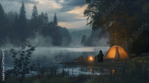 Whispers of the Forest: A Lone Camper's Journey