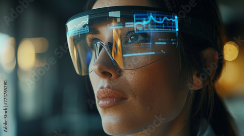 Augmented Reality, Designers utilizing advanced AR technology to overlay a complex process model onto the real environment,