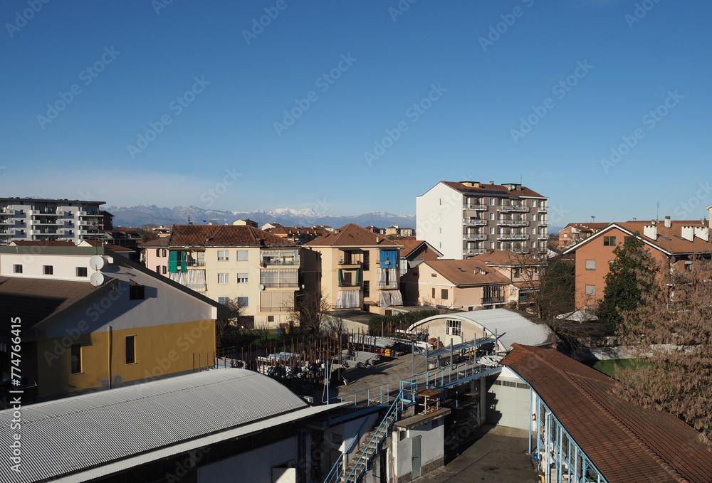 Skyline view of the city of Settimo Torinese