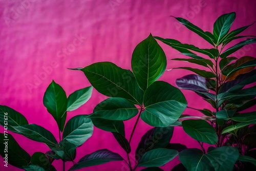 pink and green plant © sweba