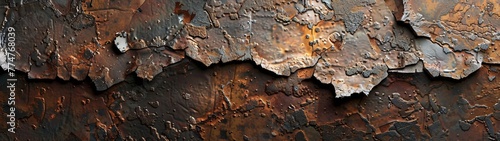 Rusty Metal Wall A Glimpse into the Past Generative AI
