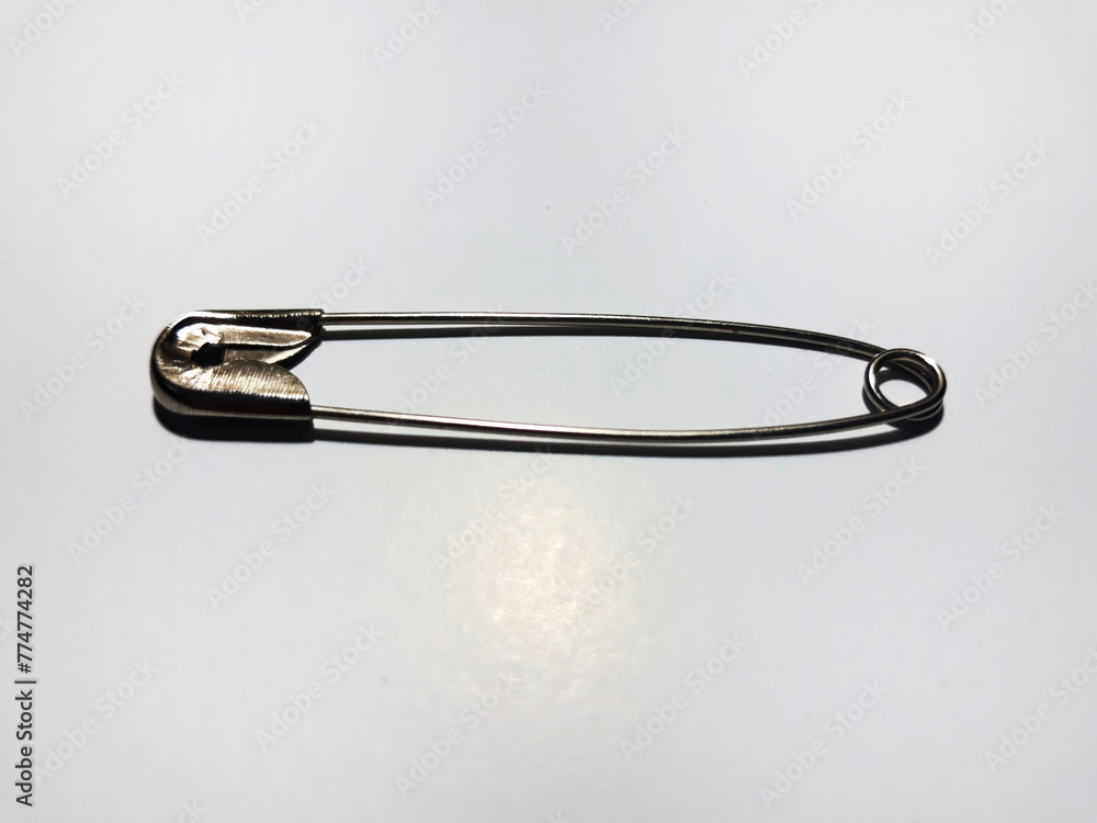 Sewing pin isolated on white background usually use by tailor Sewing pin isolated on white background usually use by tailor
