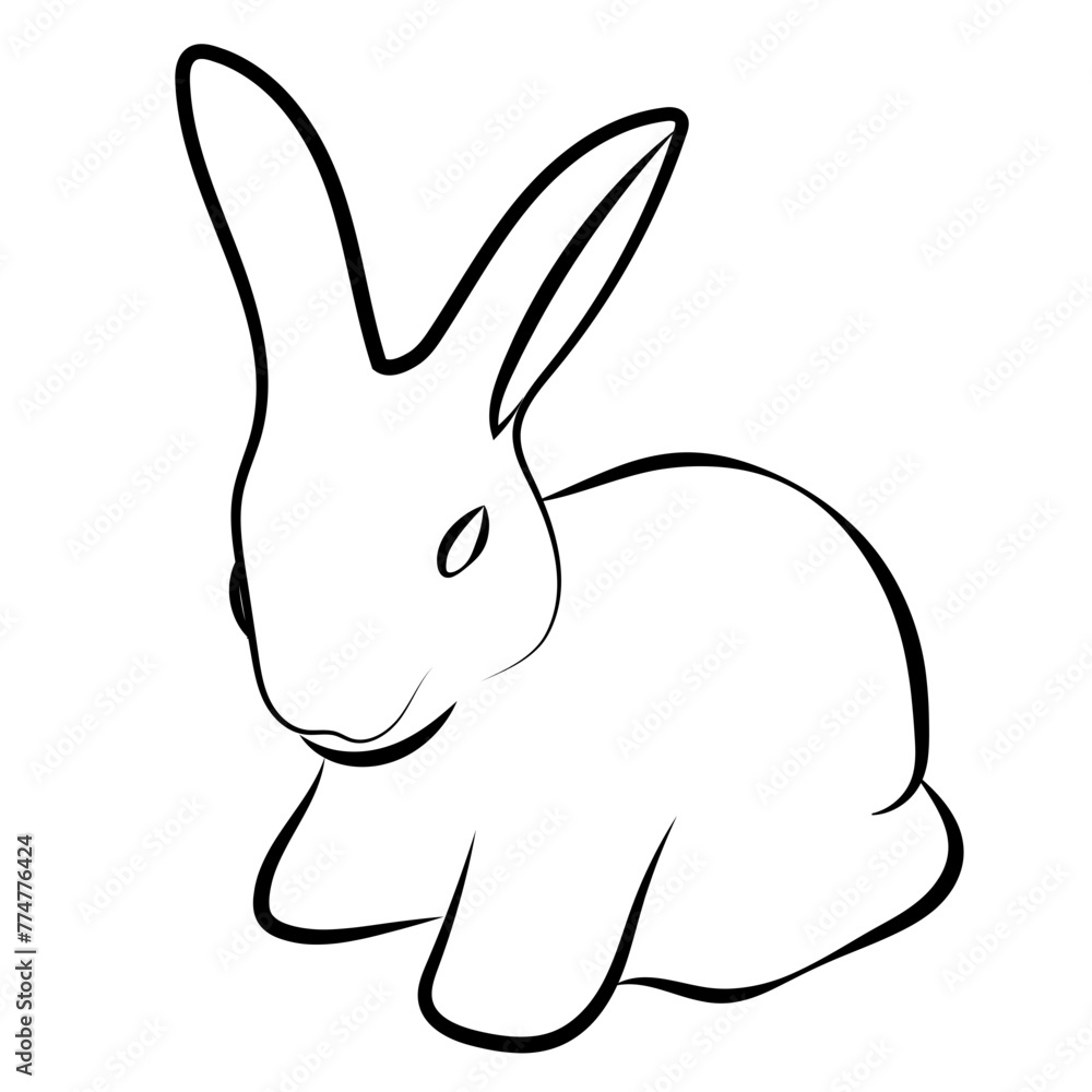 Obraz premium Lapin en chocolat